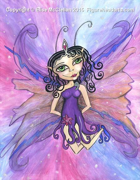 Hidden Present - Fairy Copyright 2015 Elise McClellan Figureheadarts.com
